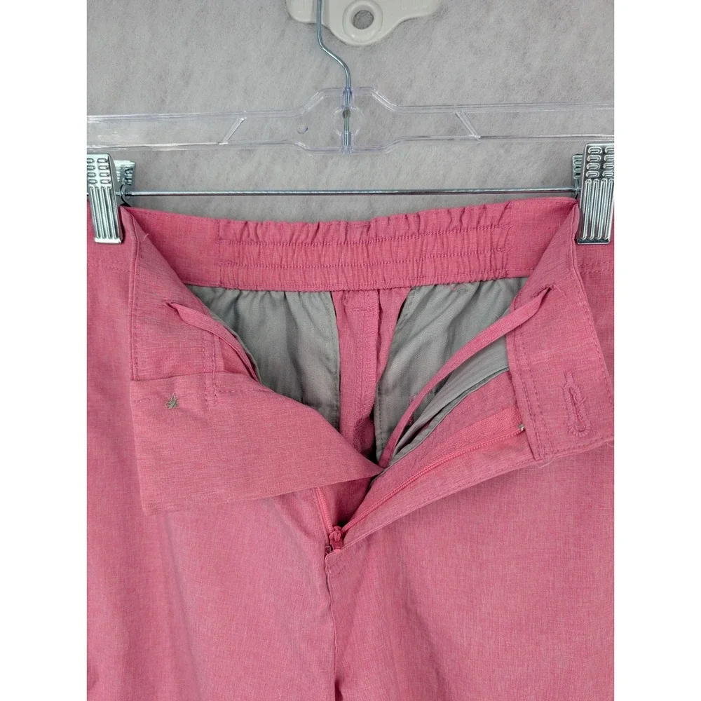 Nicklaus Mens Golf Shorts Size 30 Heathered Pink Stretch Flat Front Performance